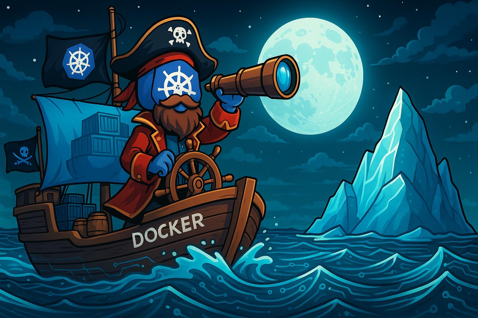 Artwork for Containers In The Sea (1.1) showing a container vessel in rough waters