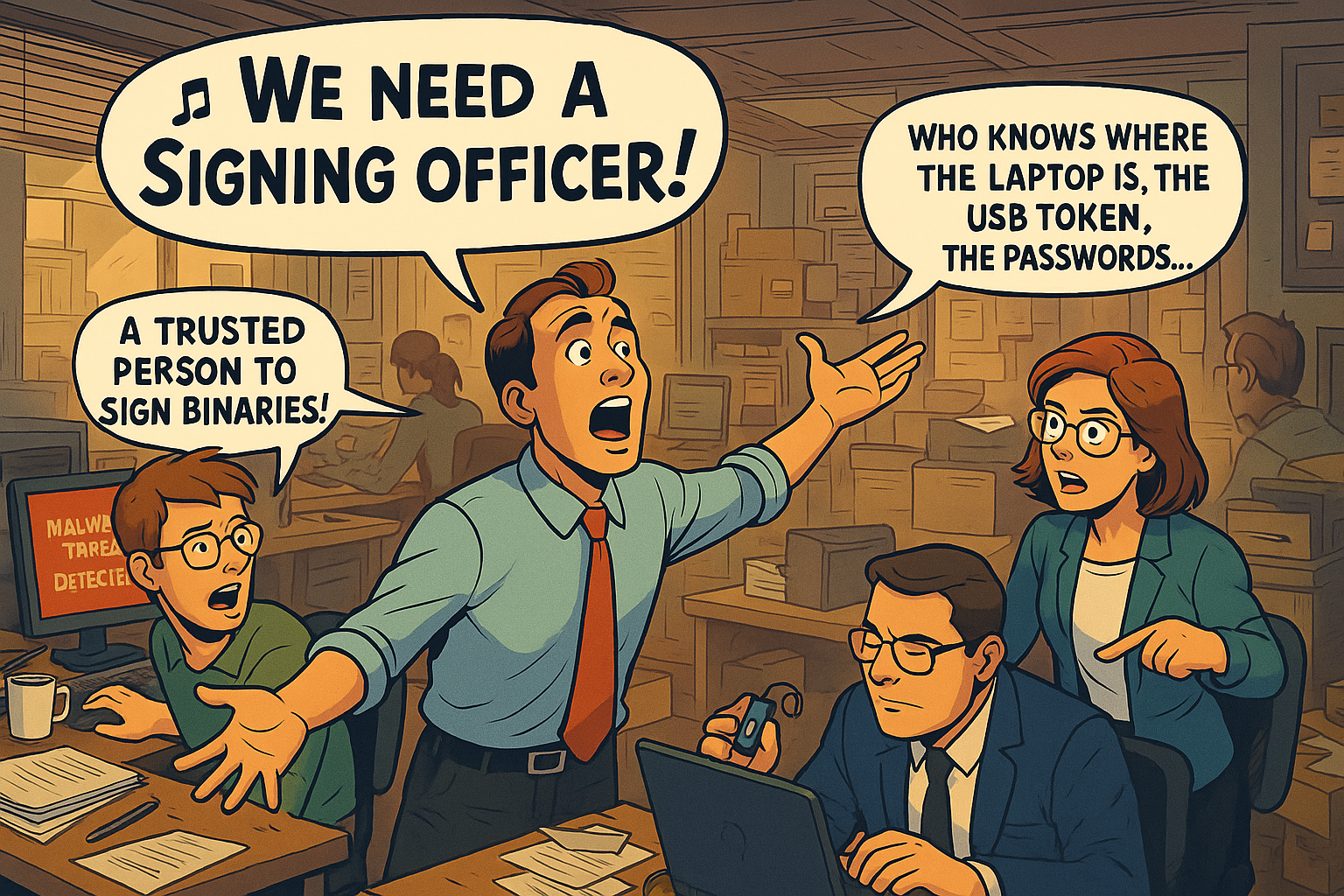 We need a trusted Signing Officer!