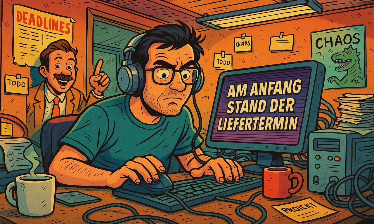 Am Anfang stand der Liefertermin Cover-Art