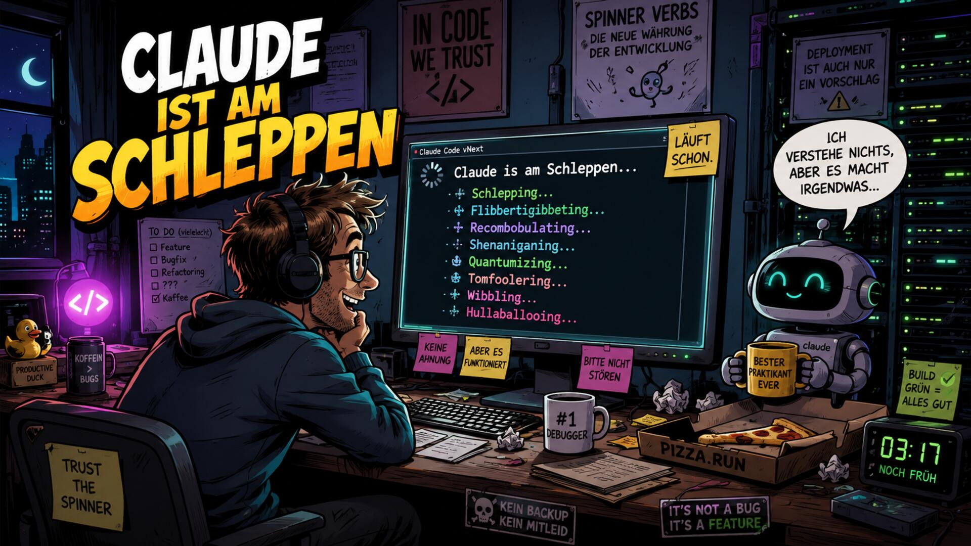 Claude ist am Schleppen