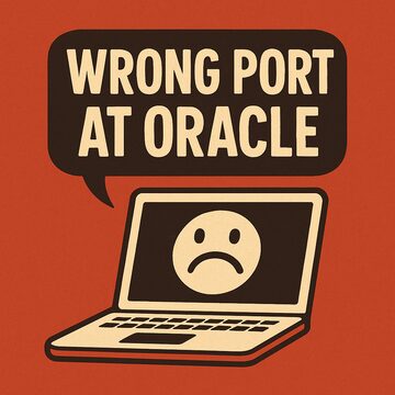 Wrong port at Oracle