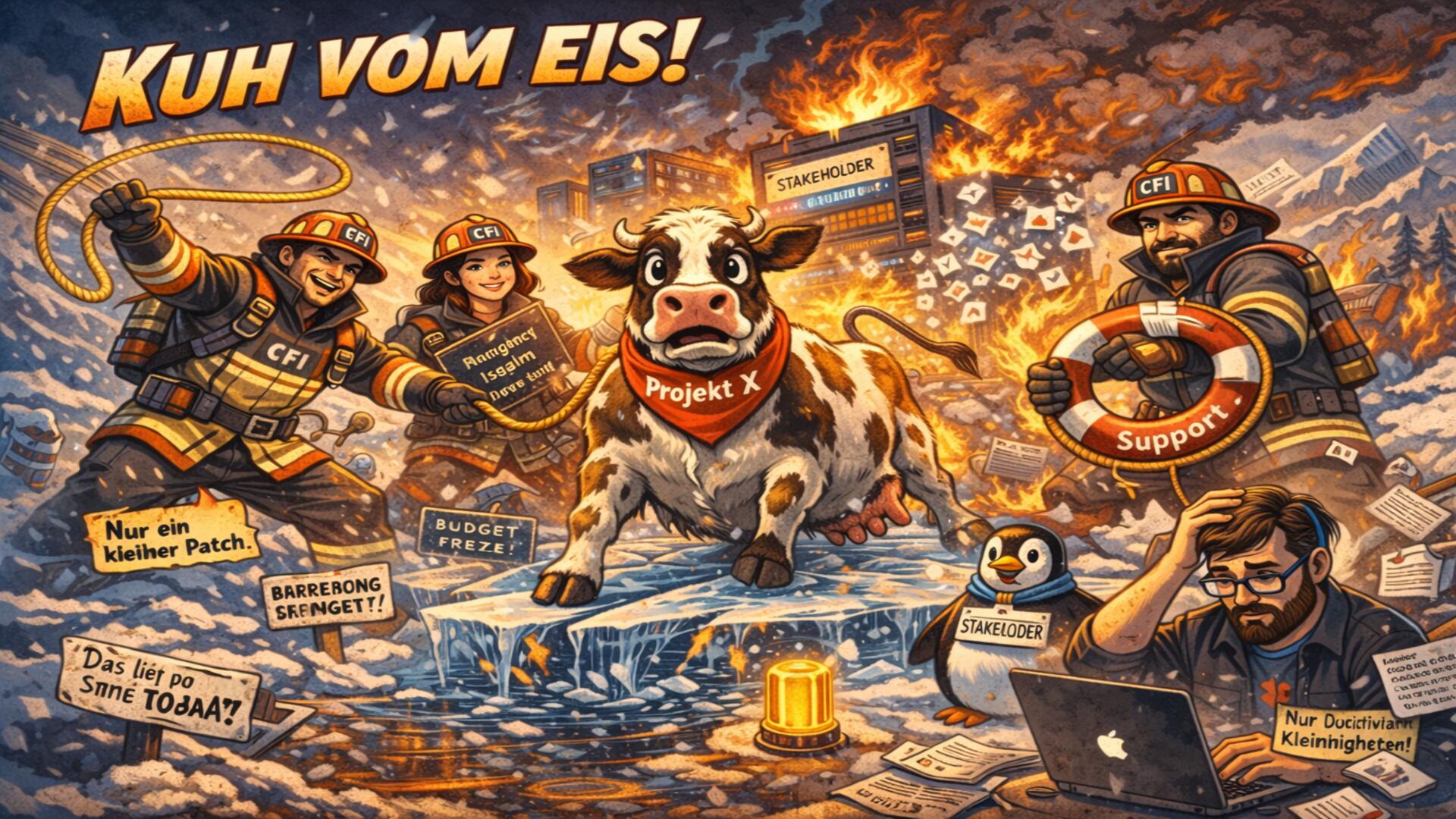 Kuh vom Eis