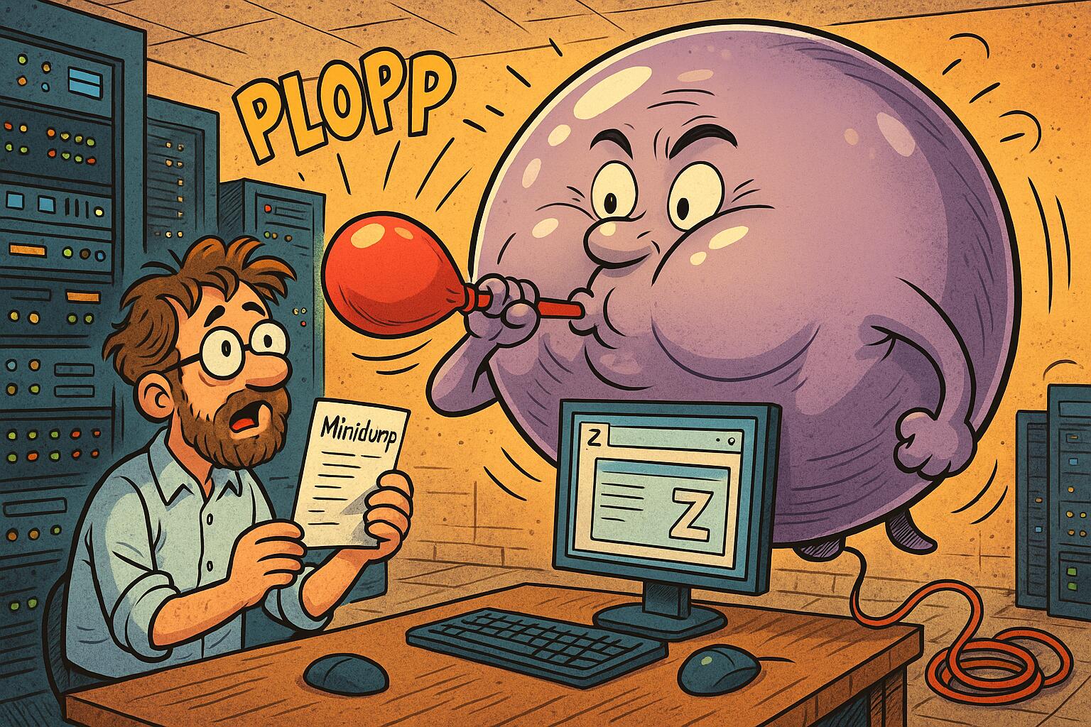 Z hat wieder Hunger – und diesmal frisst er den ganzen Speicher!